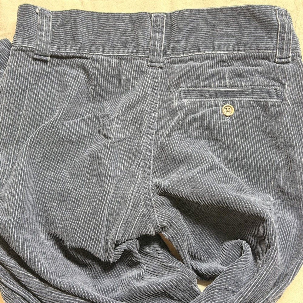 Ralph Lauren Girls Corduroy Navy Blue Pants Size 10 Straight Leg Pink Pony - Picture 4 of 6